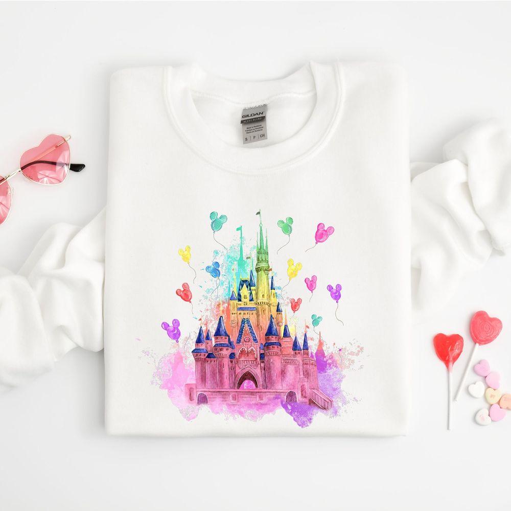 Disney Watercolor Castle 3 Apparel