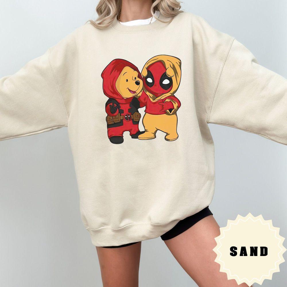 Disney Winnie The Pooh And Deadpool Costume Shirt