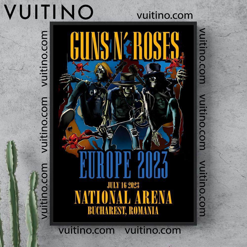 Guns N Roses 2023 Bucharest Romania National Arena Poster (No Frame)