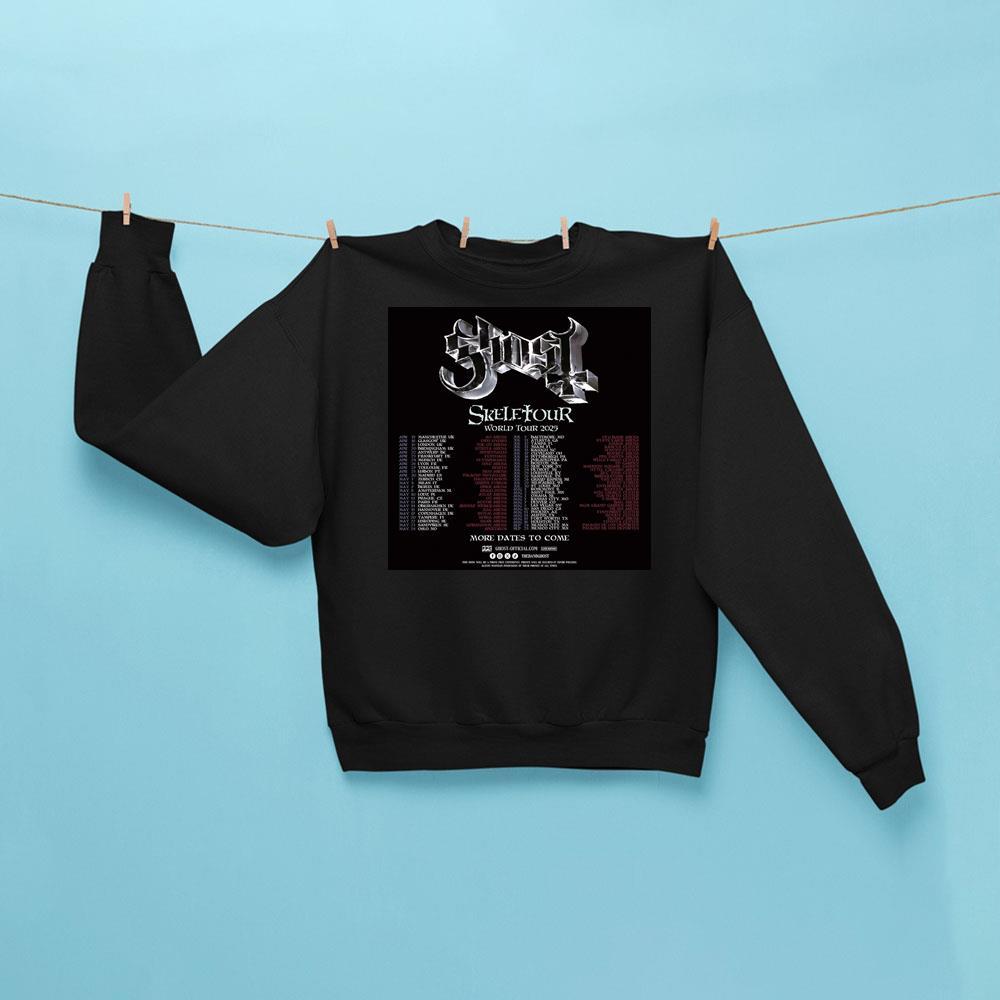 T-shirt Officiel Ghost 'Skeleta Album Cover 25 Tour Dates' - Tournée Skeletour 2025