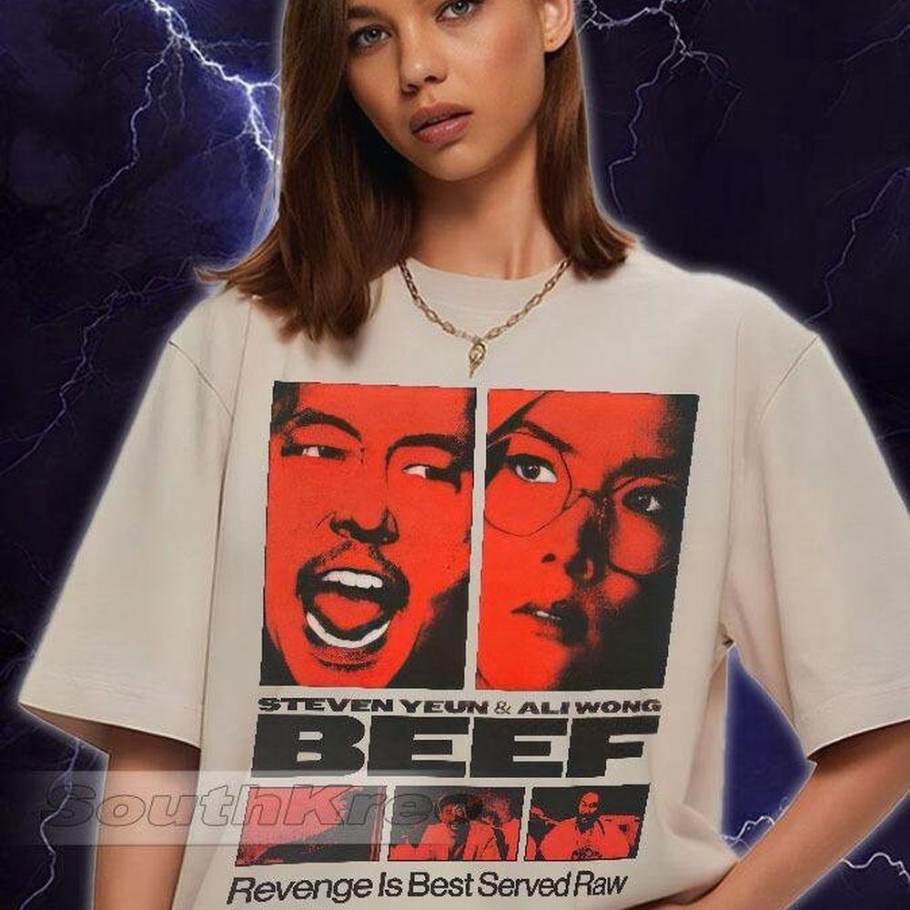 Steven Yeun Ft Ali Wong Beff Vintage Vuitino Shirt Steven Yeun Ft Ali Wong Beff Vintage Vuitino Shirt