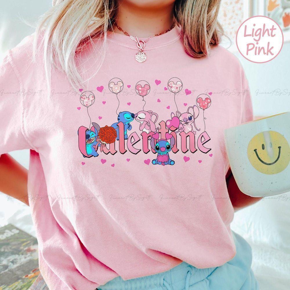 Stitch And Angel Couple Vuitino Shirt Stitch And Angel Couple Vuitino Shirt