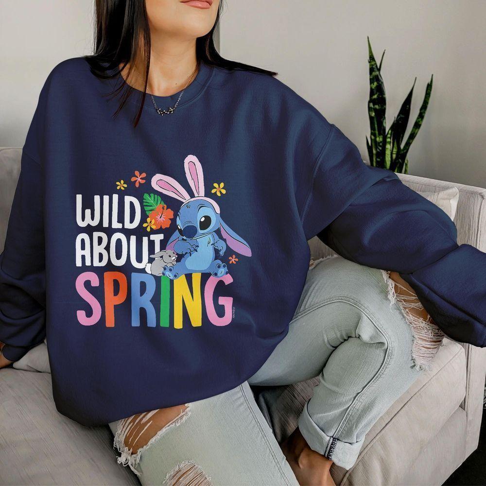 Stitch Wild About Spring Easter Bunny Vuitino Shirt Stitch Wild About Spring Easter Bunny Vuitino Shirt