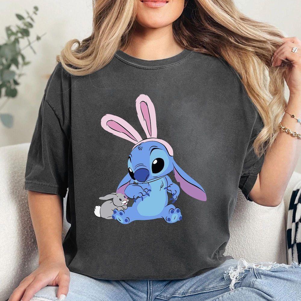 Stitch With Easter Bunny Disney Vuitino Shirt Stitch With Easter Bunny Disney Vuitino Shirt