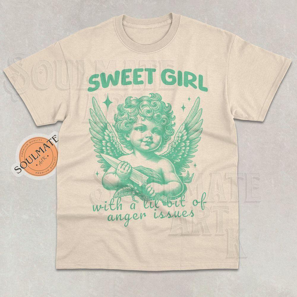 Sweet Girl With Anger Issues Funny Vuitino Shirt Sweet Girl With Anger Issues Funny Vuitino Shirt