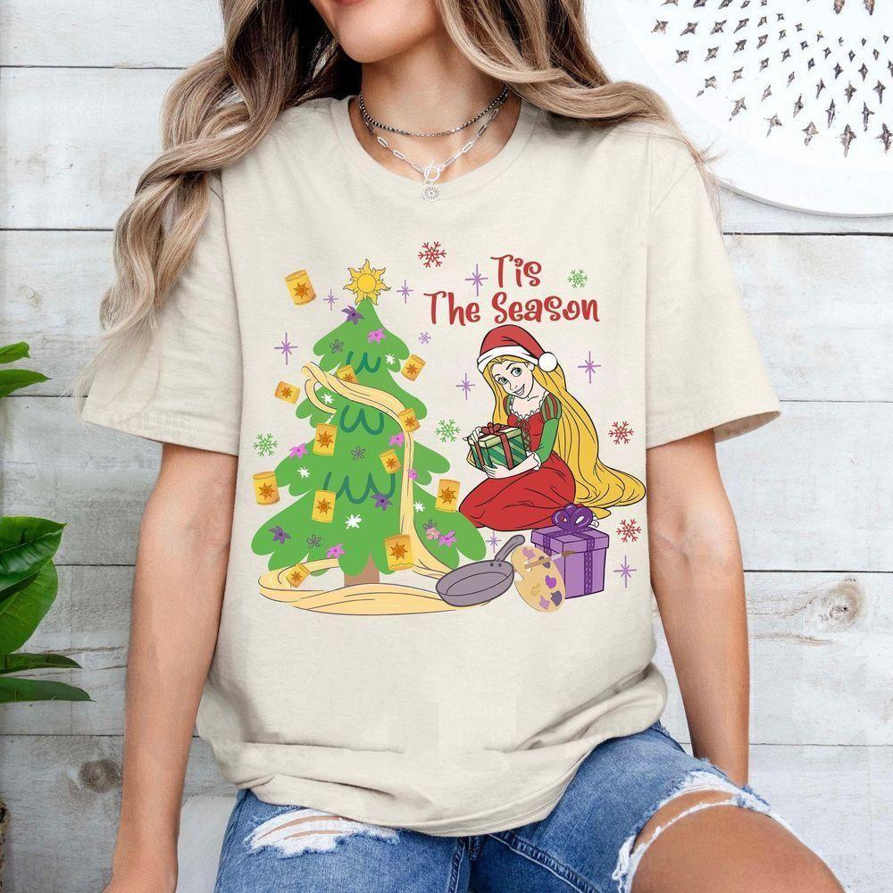 Tangled Princess Rapunzel Tis The Season Christmas Tree Lanterns Disney Vuitino Shirt Tangled Princess Rapunzel Tis The Season Christmas Tree Lanterns Disney Vuitino Shirt