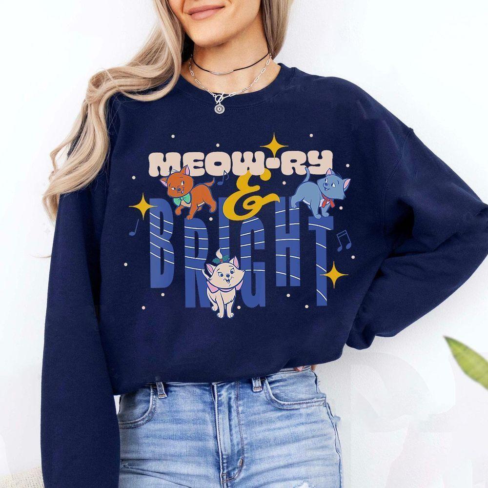 The Aristocats Christmas Meowry Bright Musical Disney Vuitino Shirt The Aristocats Christmas Meowry Bright Musical Disney Vuitino Shirt