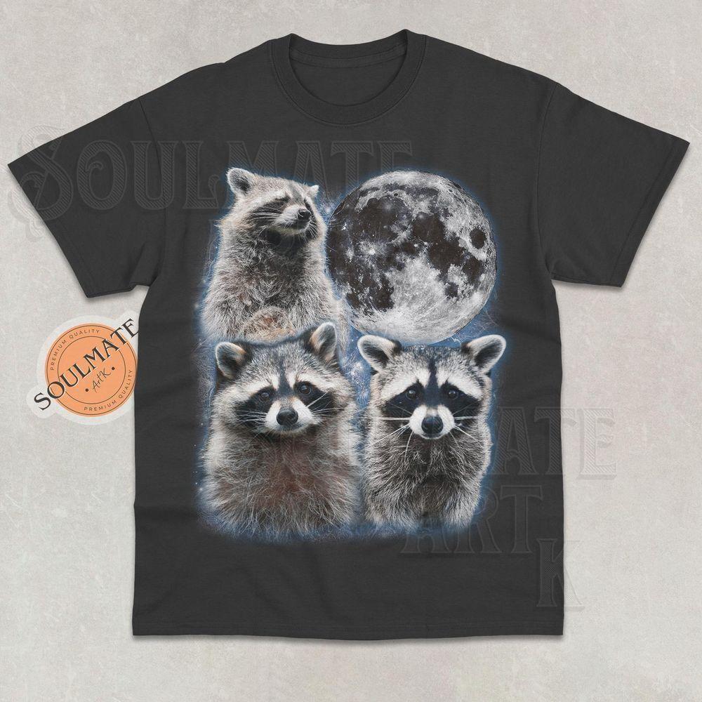 Three Raccoons Moon Vuitino Shirt Three Raccoons Moon Vuitino Shirt