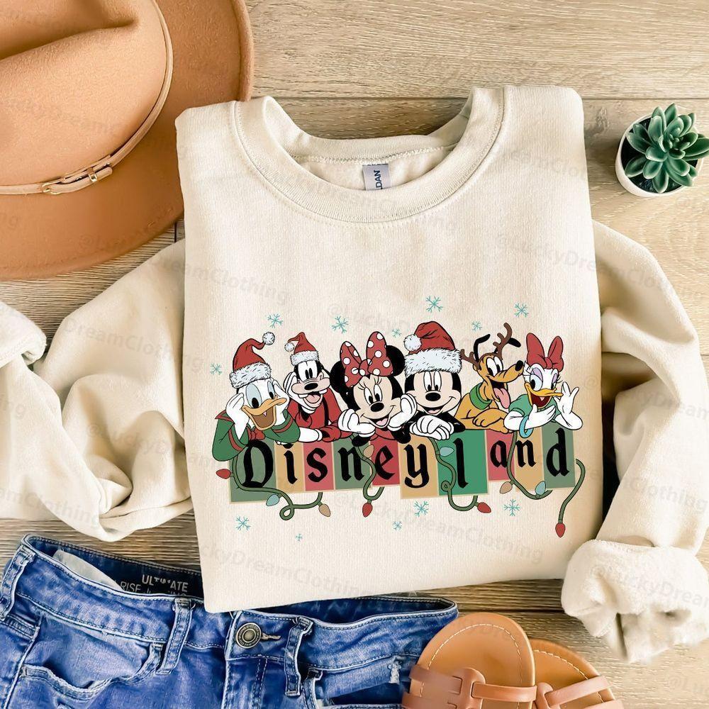 Vintage Disneyland Christmas 3 Vuitino Shirt Vintage Disneyland Christmas 3 Vuitino Shirt