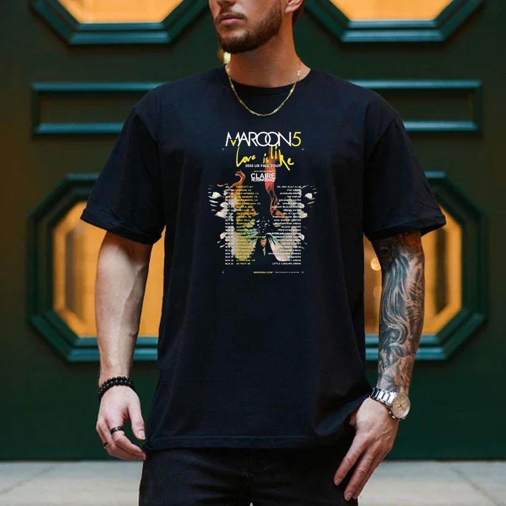 Art Maroon 5 Love Is Like Album 2025 1 Shirt