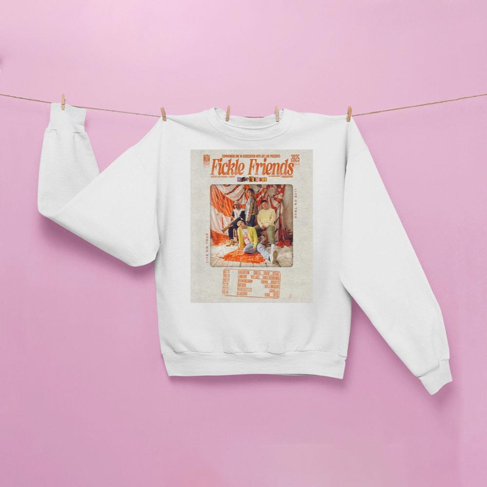Fickle Friends Fickle Friends 2025 Live On Tour Apparel Fickle Friends Fickle Friends 2025 Live On Tour Apparel