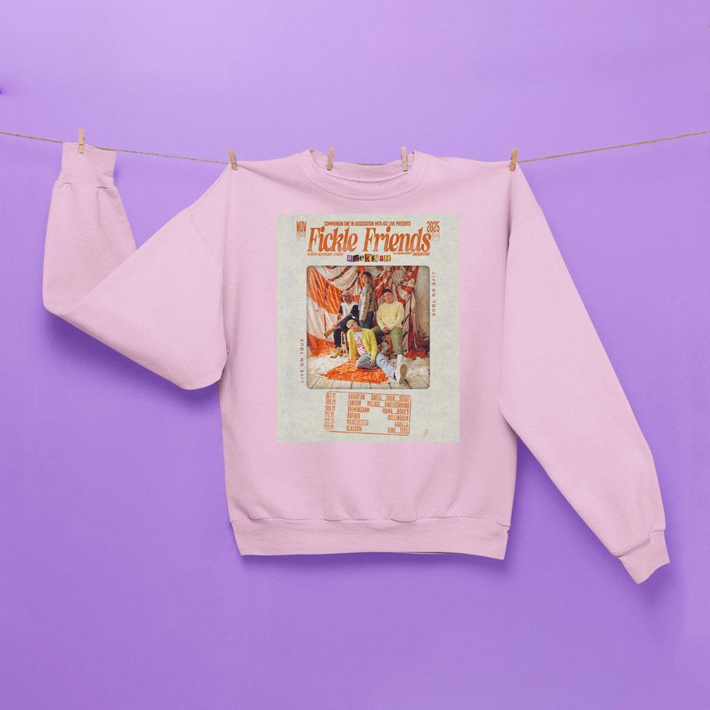 Fickle Friends Fickle Friends 2025 Live On Tour Apparel Fickle Friends Fickle Friends 2025 Live On Tour Apparel