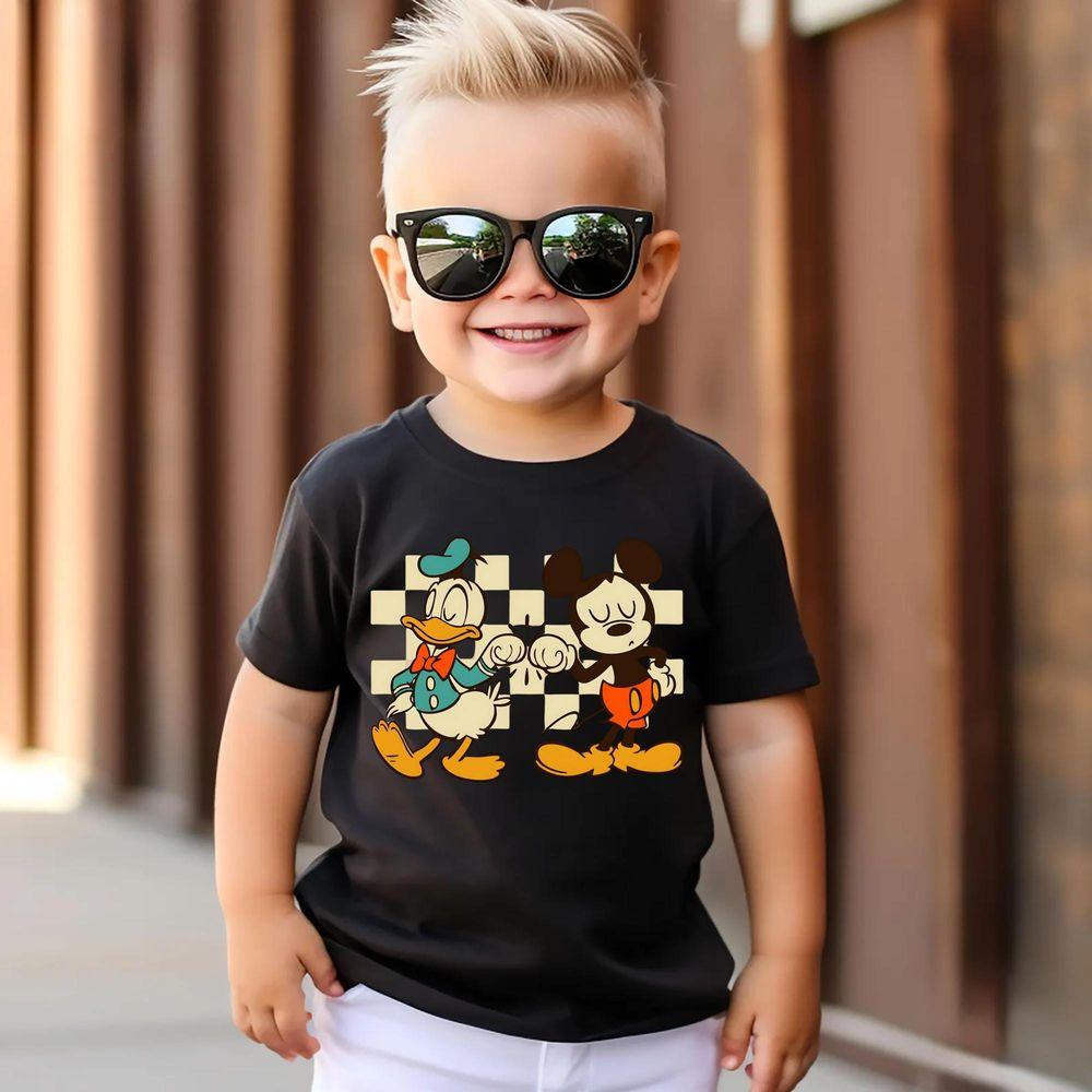 Checkered Donald And Mickey Toddler Merch