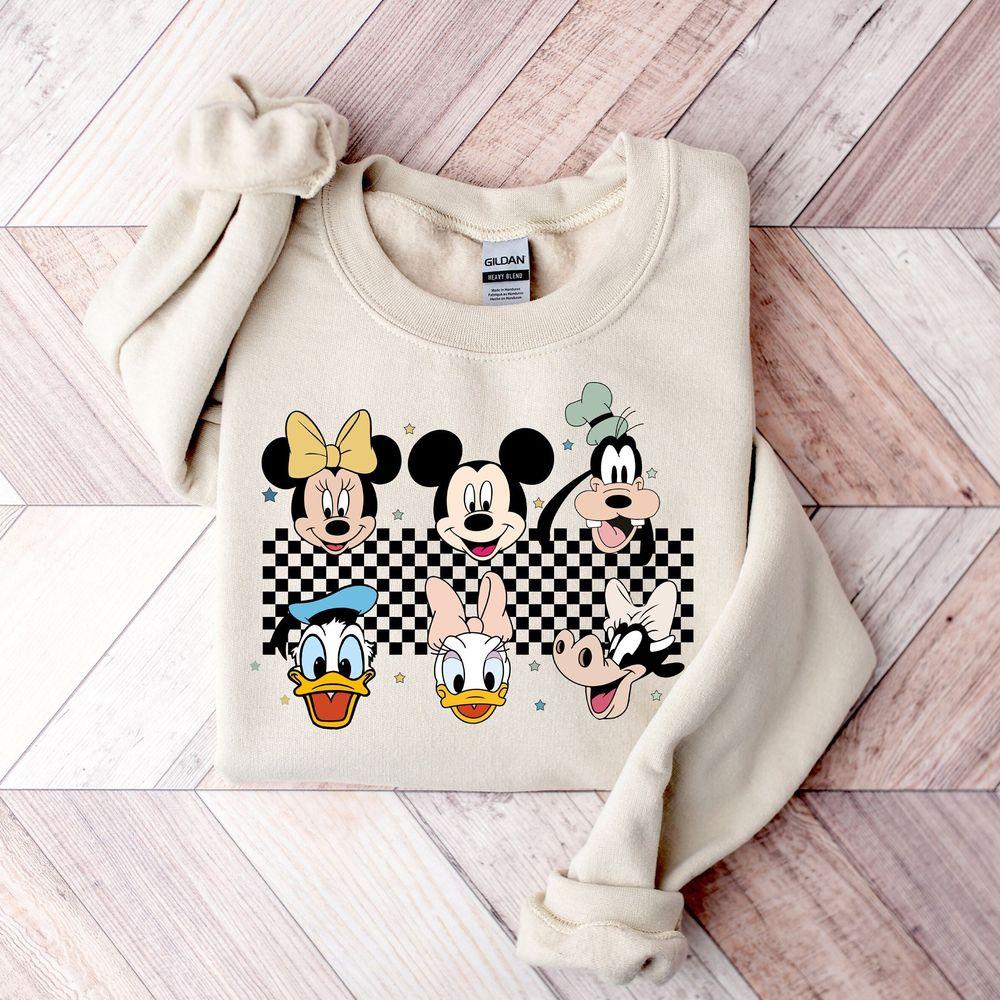 Checkered Mickey And Friends Merch