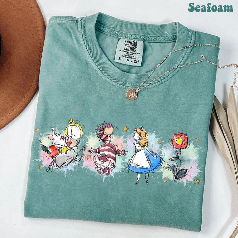 Disney Alice In Wonderland Sketch Shirt