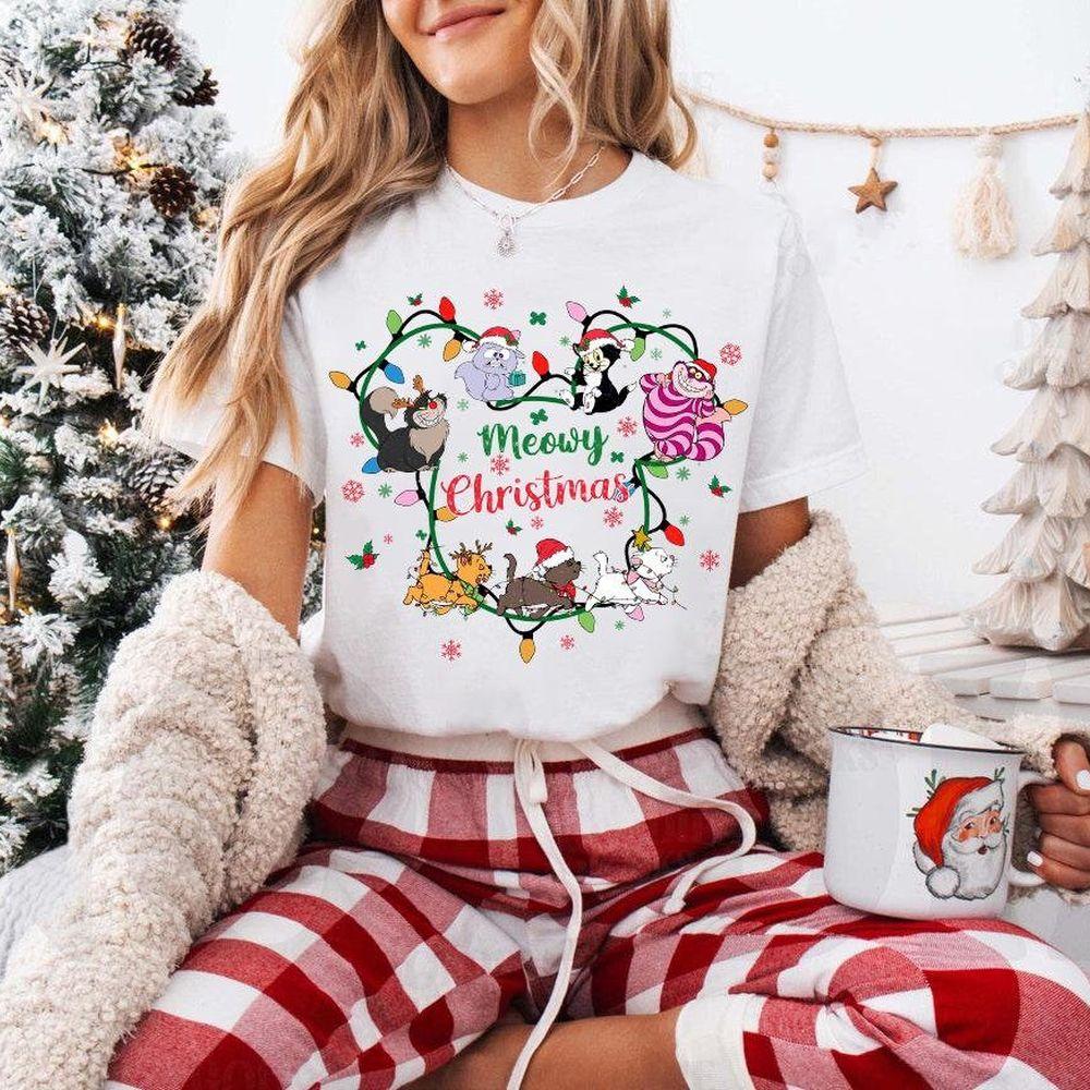 Disney Cats Meowy Christmas Mickey Head Apparel
