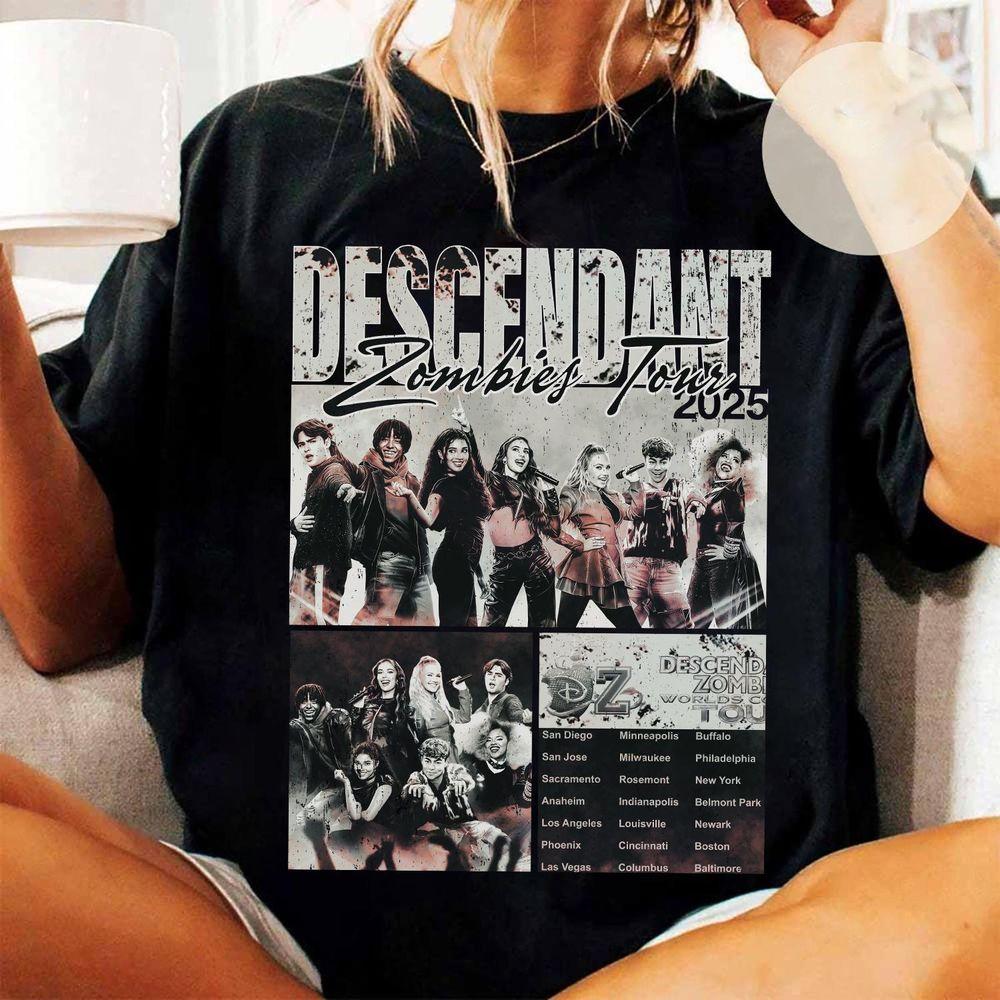 Disney Descendants Zombies Worlds Collide Tour Summer 2025 Retro Merch