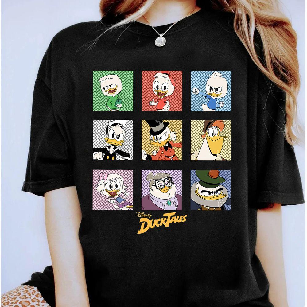 Disney Ducktales Group Shot Comic Box Up Apparel