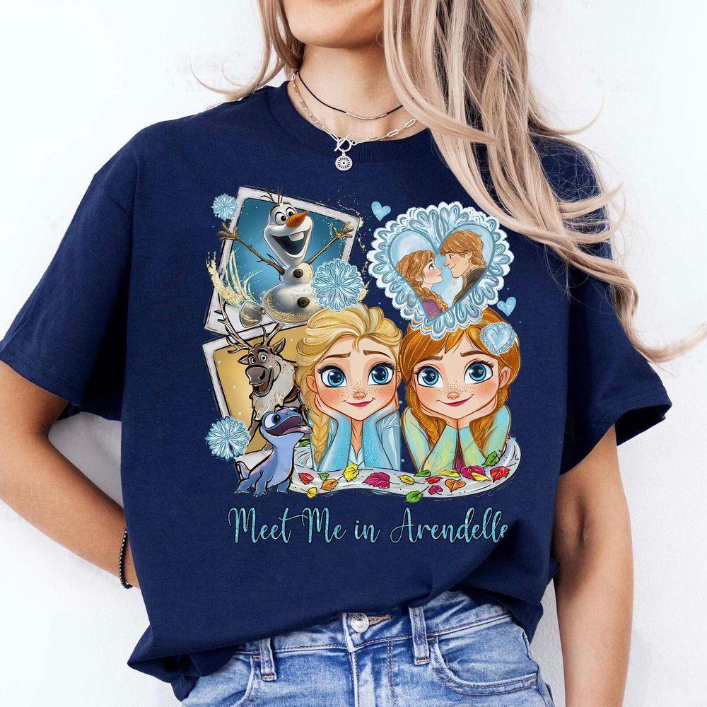Disney Frozen Princess Elsa Anna Meet Me At Arendelle Shirt
