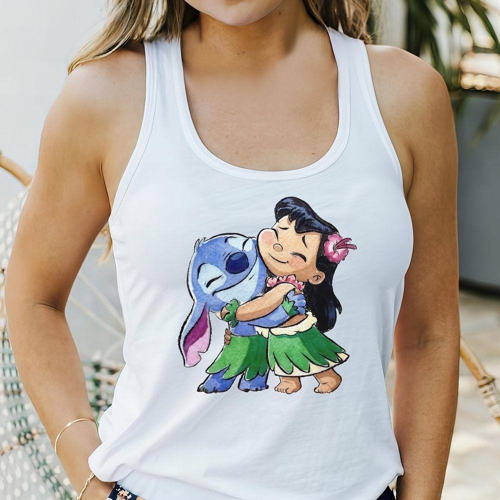 Disney Lilo And Stitch Movie 2025 Hugging Shirt