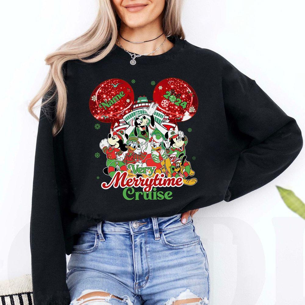 Disney Mickey And Friends Very Merrytime Cruise Christmas Shirt