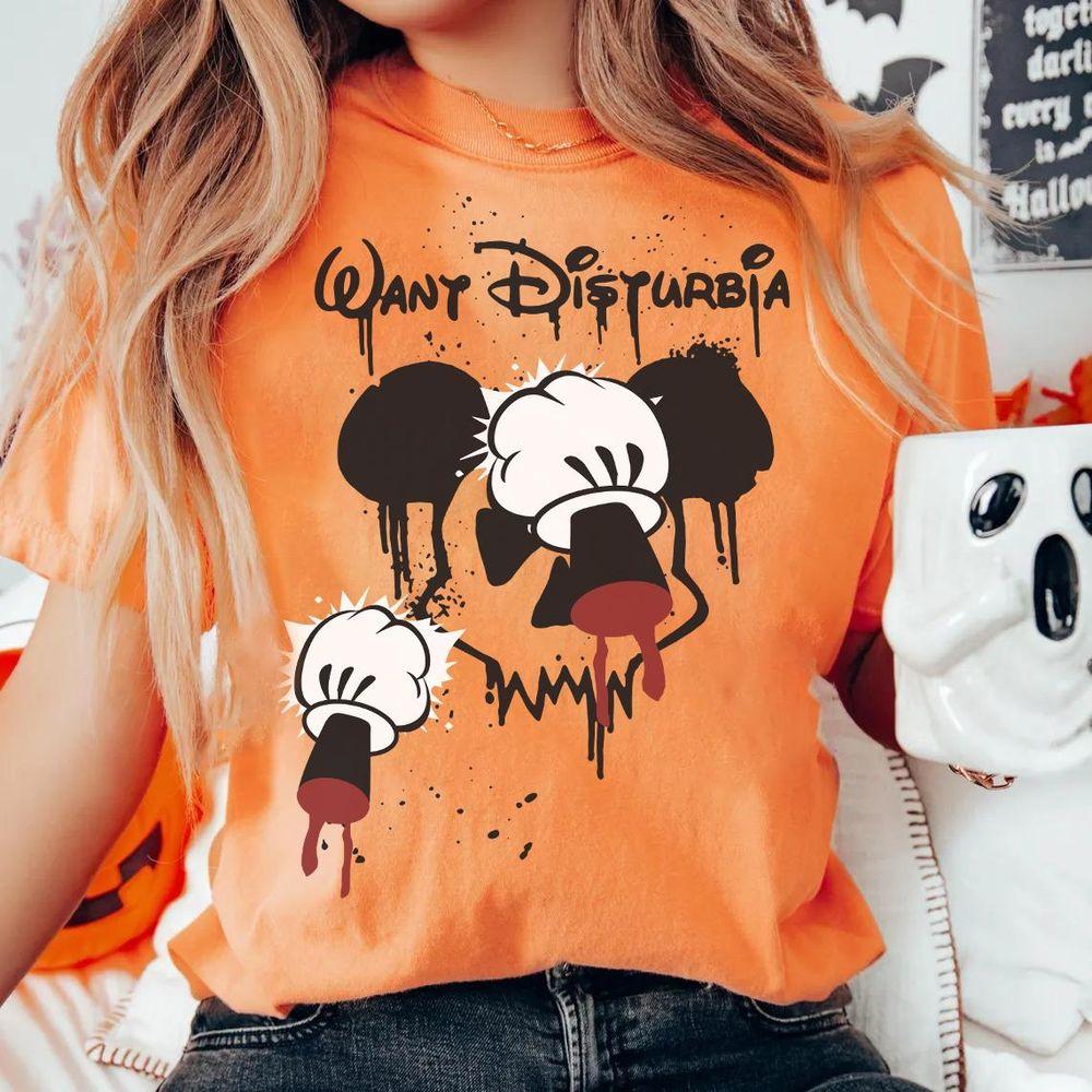 Disney Mickey Horror Want Disturbia Halloween Merch