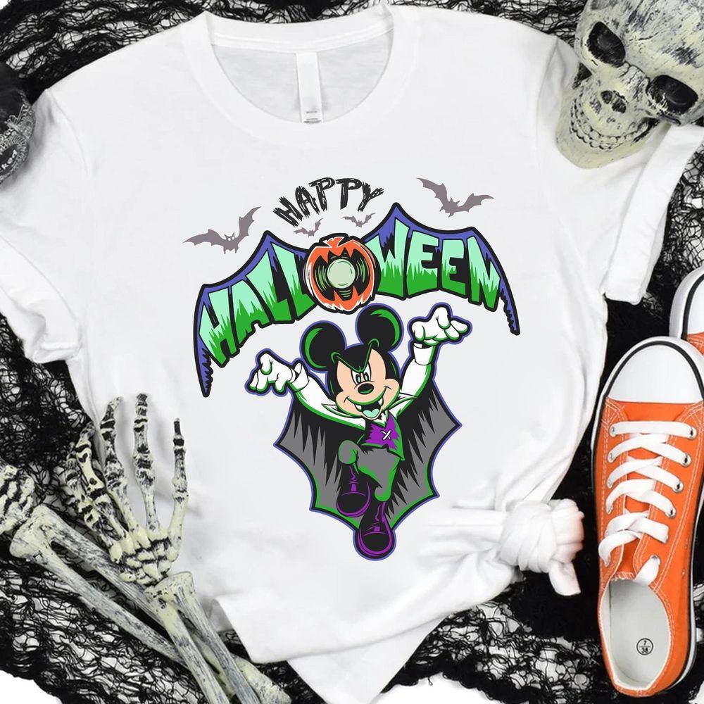 Disney Mickey Mouse Vire Happy Halloween Shirt