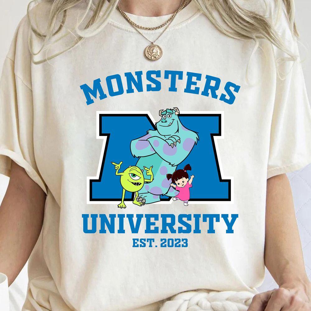 Disney Monsters University Mike And Sully Boo Monsters Inc Logo Shirt