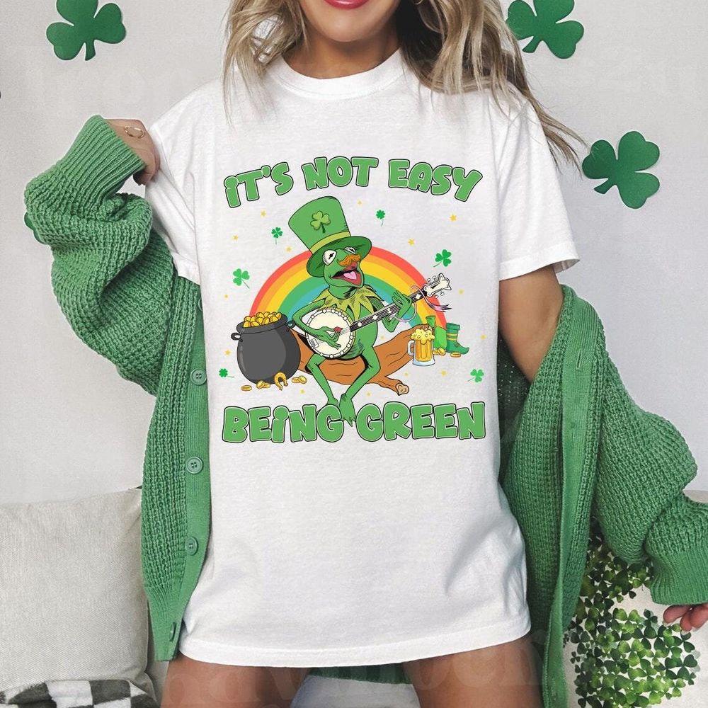 Disney Muppets Kermit The Frog Happy St Patricks Day Funny Apparel