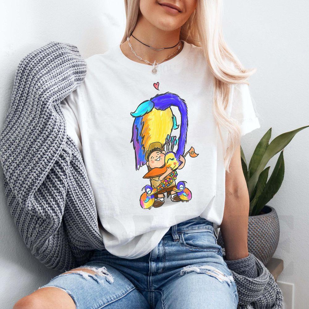 Disney Pixar Up Kevin And Russell Hugging Sketch Apparel