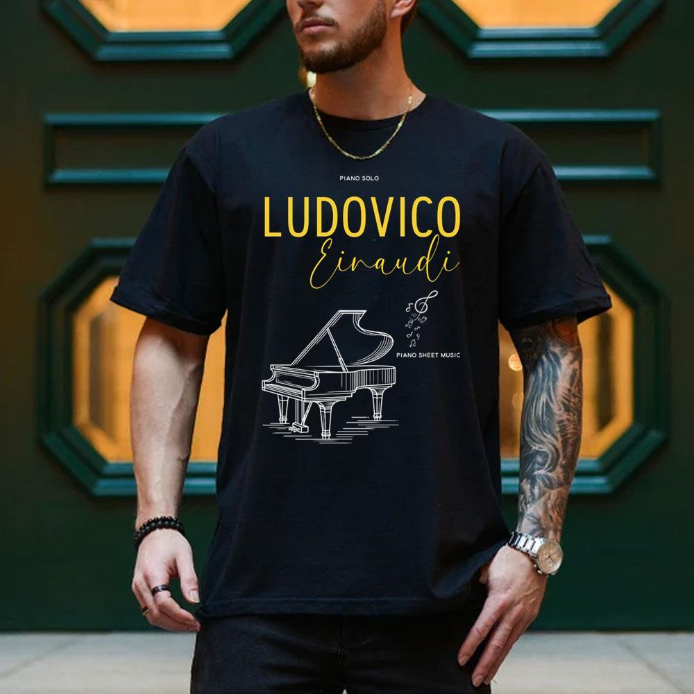 Design Ludovico Einaudi Solo Piano Art Shirt Design Ludovico Einaudi Solo Piano Art Shirt