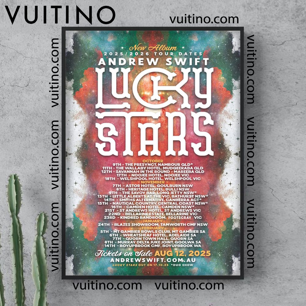 Andrew Swift Lucky Stars Album 2025 2 No Frame Vertical Poster Andrew Swift Lucky Stars Album 2025 2 No Frame Vertical Poster