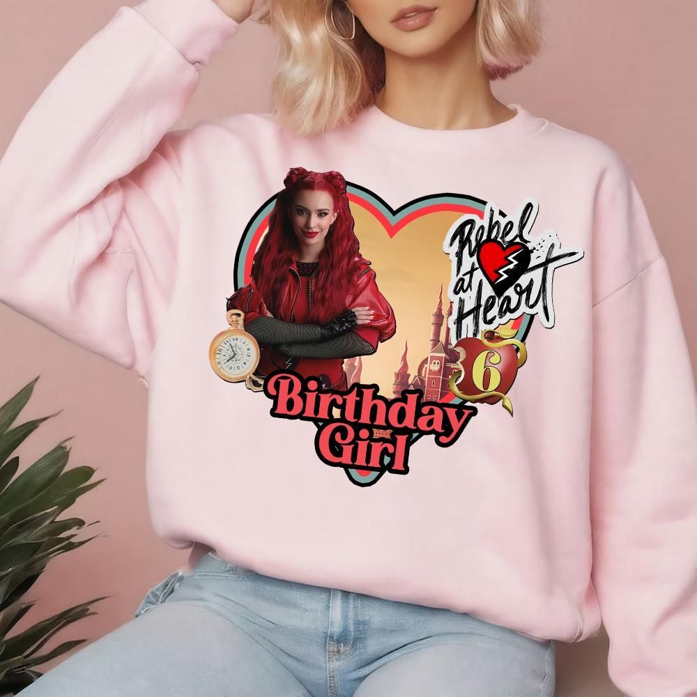 Custom Age Disney Descendants The Rise Of Red Birthday Girl Vuitino Apparel