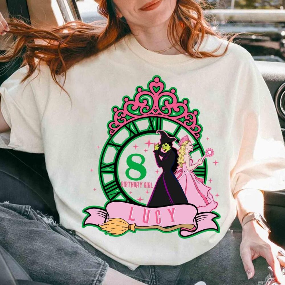 Custom Name Age Birthday Girl Wicked Duo Vuitino Merch