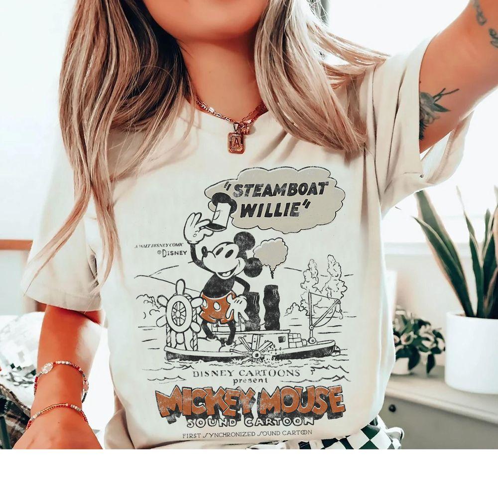 100 Mickey Mouse Steamboat Willie Sound Cartoon D100 Merch