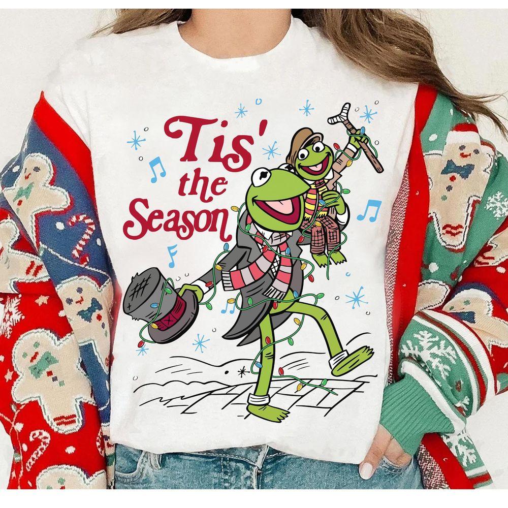 A Muppet Christmas Carol Kermit The Frog And Tiny Tim Tis The Season To Be Jolly And Joyous Merch