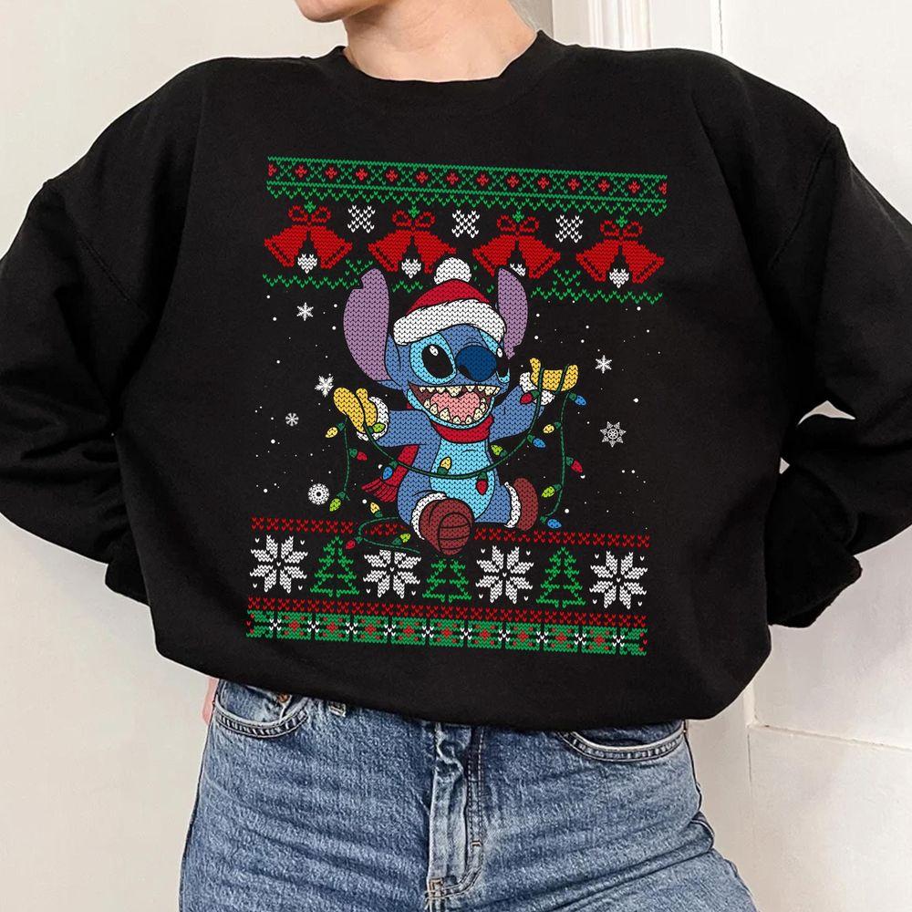 Christmas Lilo And Stitch Christmas Lights Merch