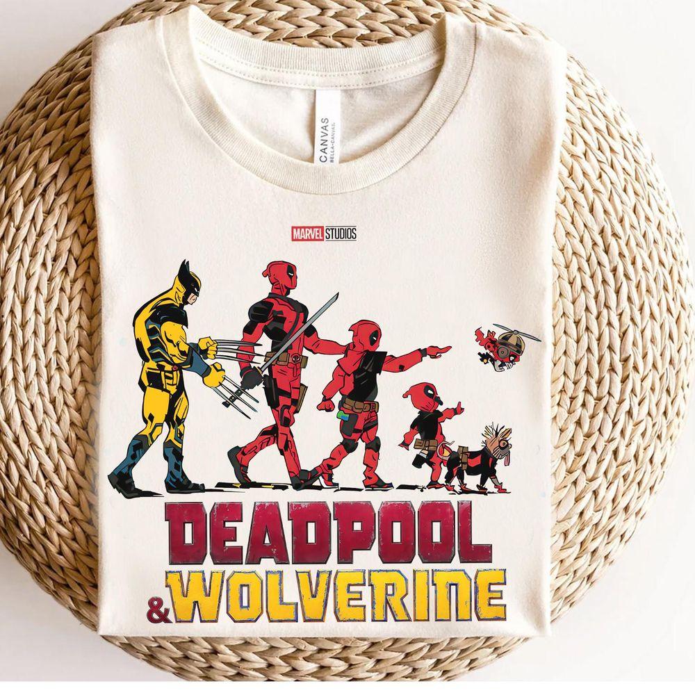 Deadpool Wolverine Party Marvel Studio Characters Group Merch
