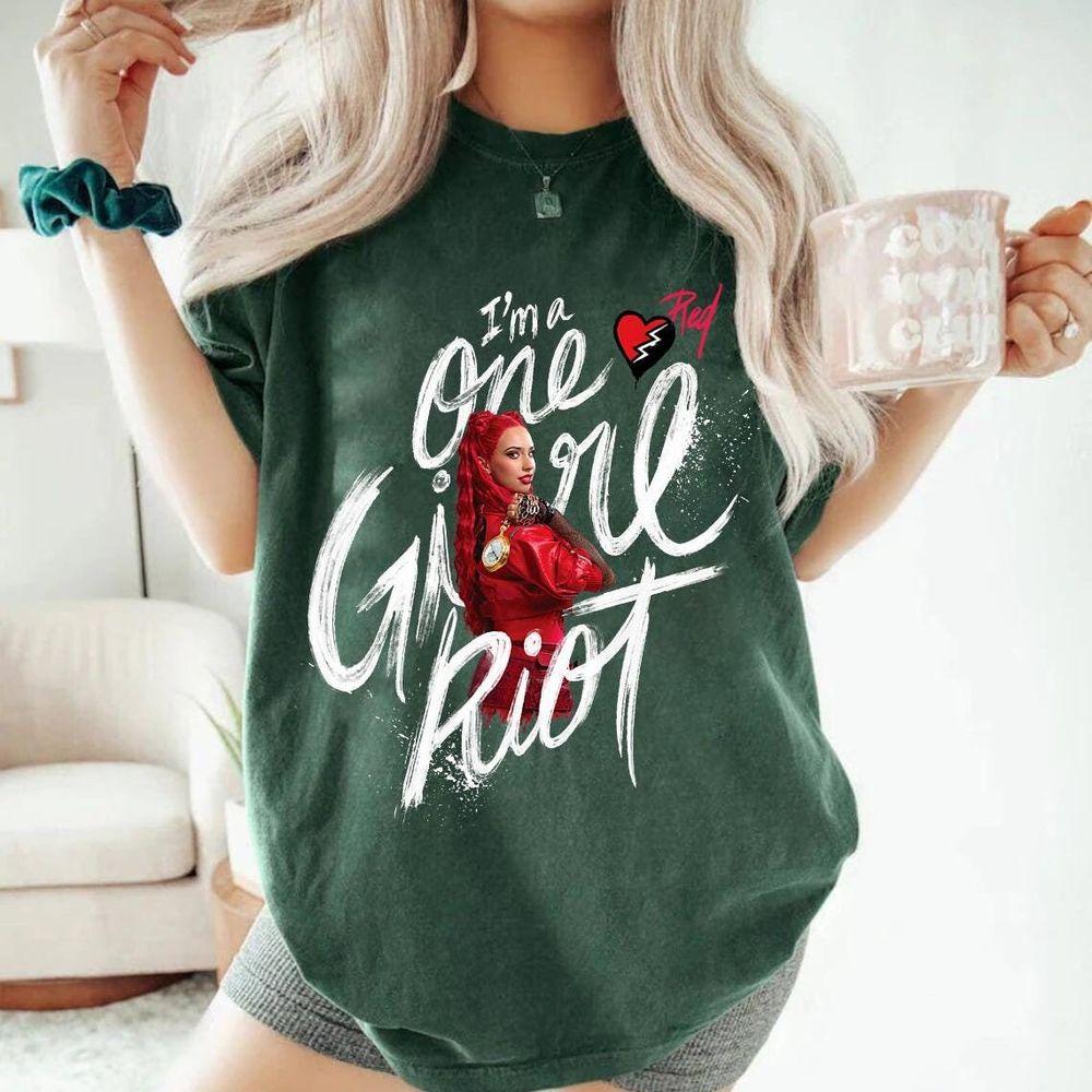 Disney Descendants The Rise Of Red Im A One Girl Riot Red Shirt