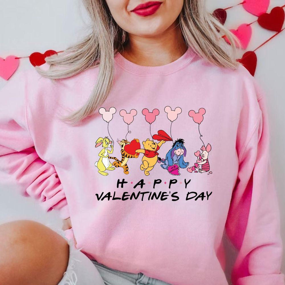 Disney Happy Valentines Day Winnie The Pooh Friends Apparel