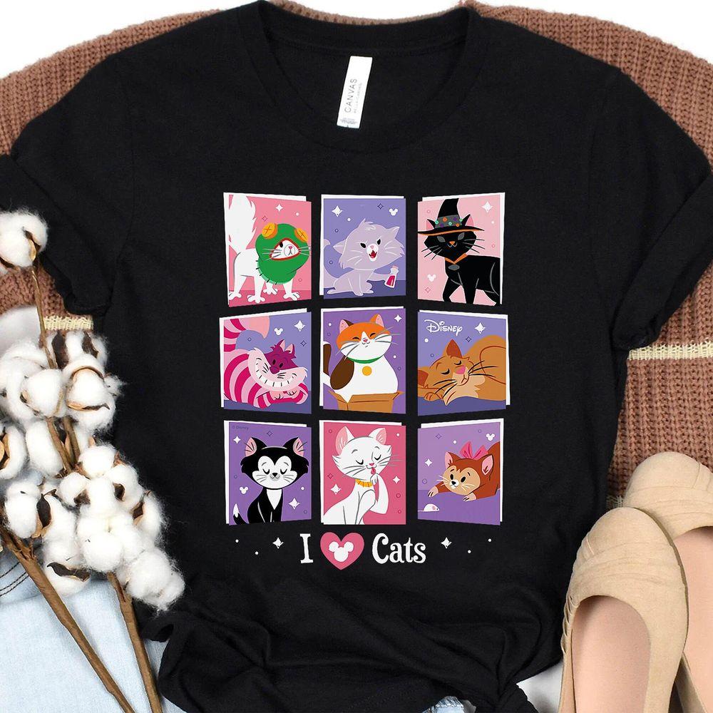 Disney I Love Cats Grid Apparel