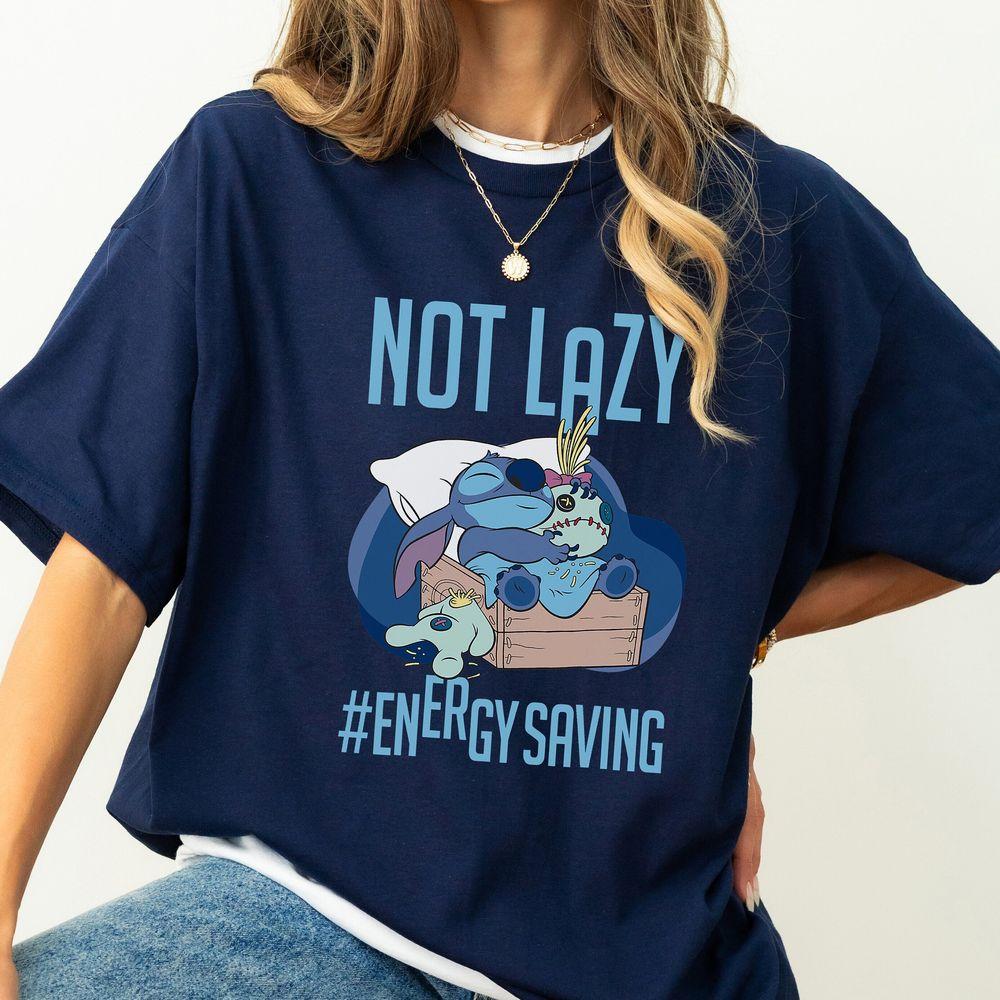 Disney Lilo Stitch Not Lazy Energy Saving Apparel