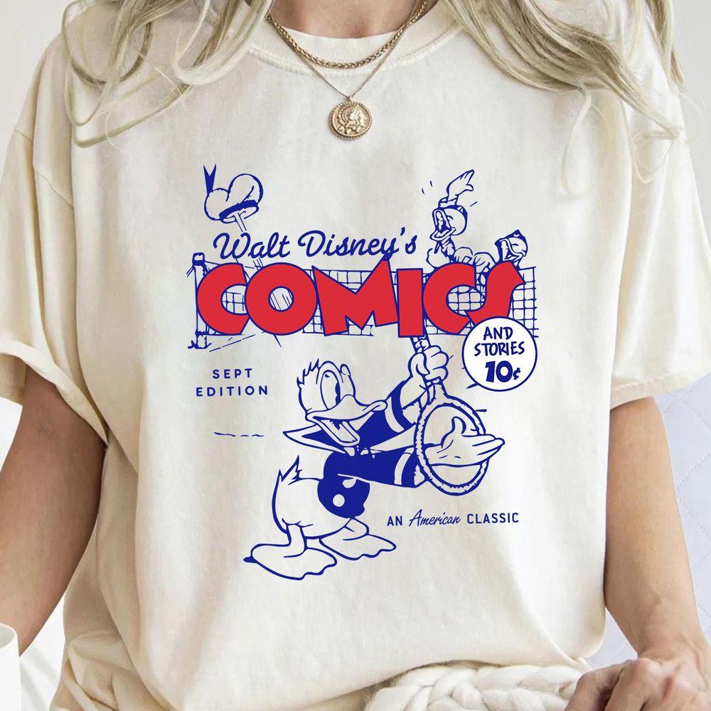 Disney Mickey And Friends Donald Duck Comic Cover Retro Merch