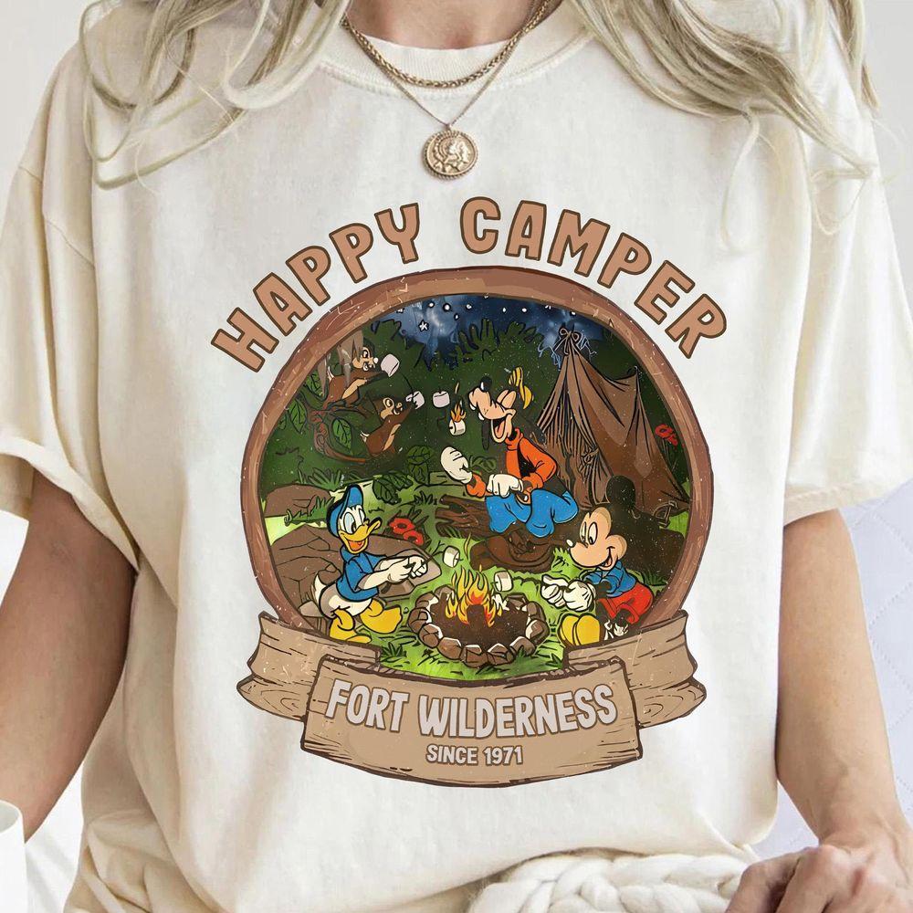 Disney Mickey And Friends Fort Wilderness Happy Cer Shirt