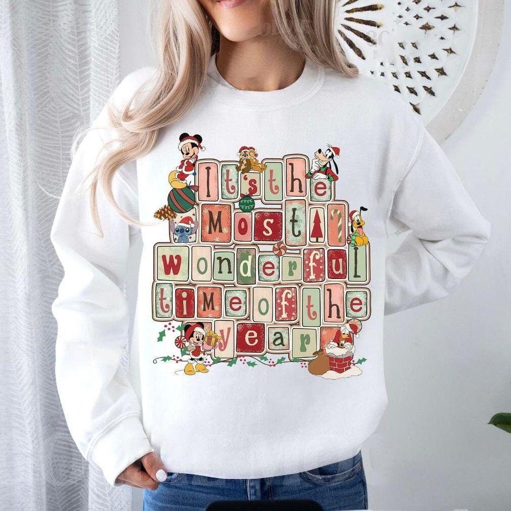 Disney Mickey And Friends Most Wonderful Time Of The Year Christmas Apparel