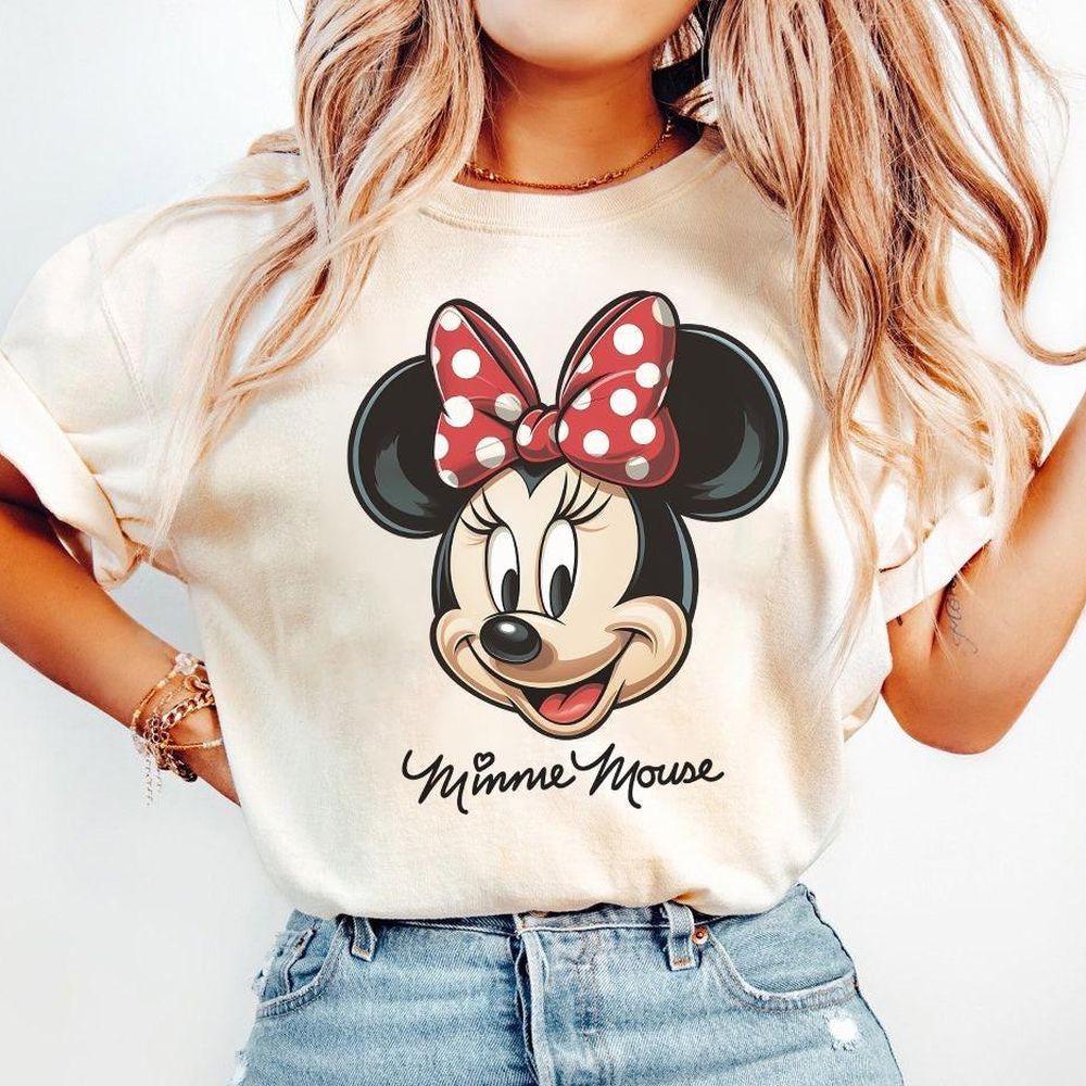 Disney Minnie Mouse Cheerful Mouse With Bow Cute Apparel