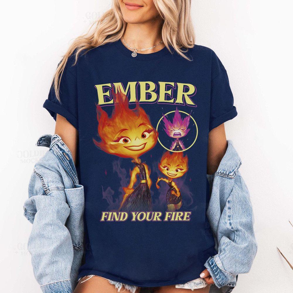 Disney Pixar Elemental Find Your Fire Ember Portrait Apparel