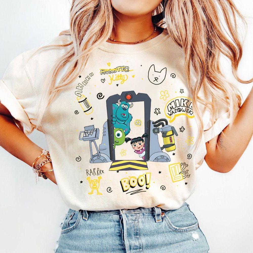 Disney Pixar Monsters Inc Sulley And Boo Sketch Apparel