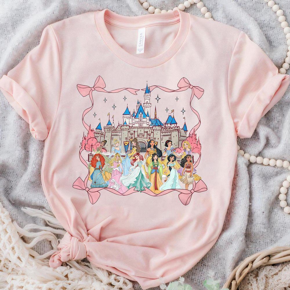 Disney Princess Characters Group Coquette Bows Apparel