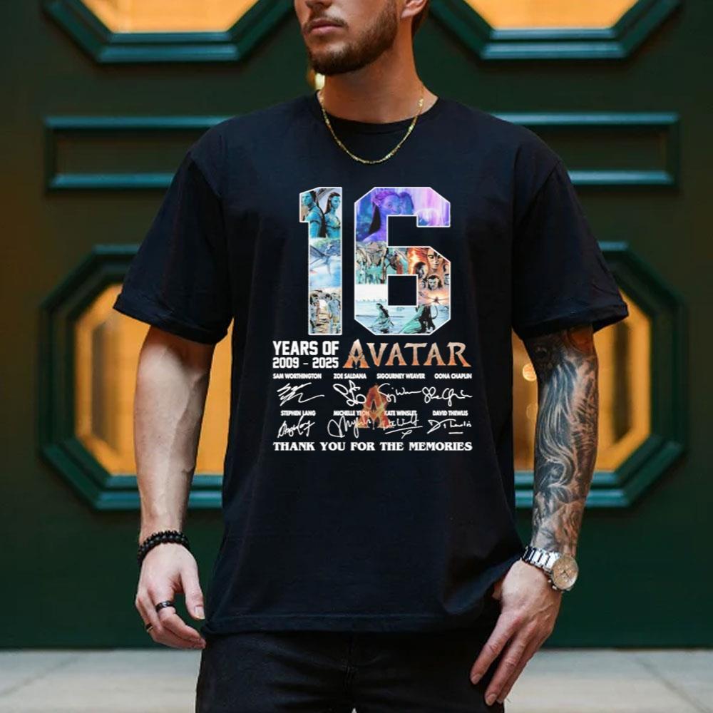 16year Of Anniversary 2009 2025 Avatar The Way Of Water 2025 Merch 16year Of Anniversary 2009 2025 Avatar The Way Of Water 2025 Merch